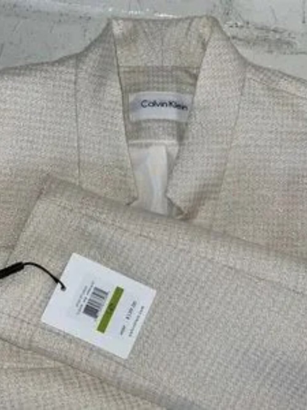 NWT Cream Calvin Klein 14P Blazer - Picture 2 of 5